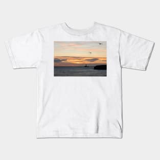 Early birds over St Mary's Island Kids T-Shirt